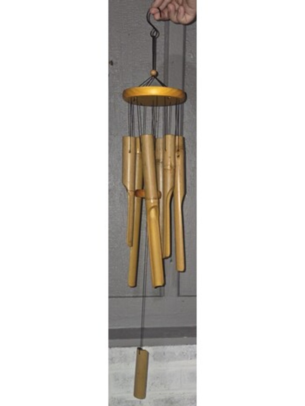 Bamboo Wind Chimes Deep Tone, 32" Classic Zen Relaxation Décor Patio Garden